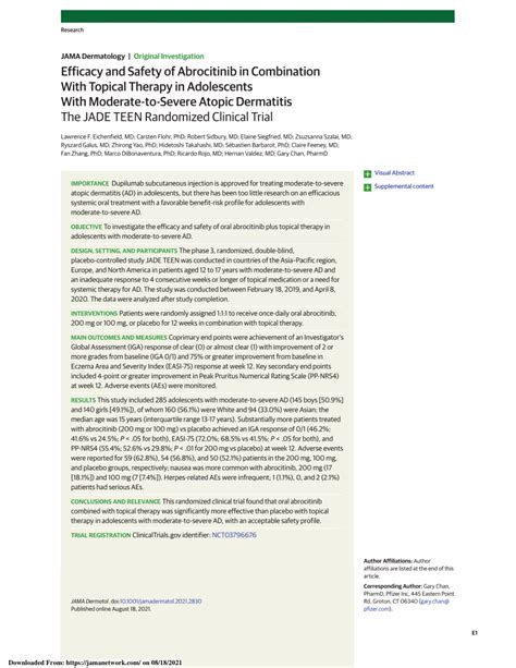 jade teen compilation|Efficacy and Safety of Abrocitinib in Combination With Topical.